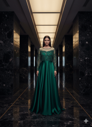 Emerald Aurora Gown